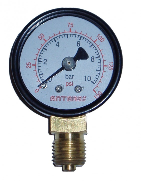 Manometer Rohrfeder 4  6 10 16 25bar 1/8" 1/4" 3/8" Ø 40 50 60 80mm axial radial
