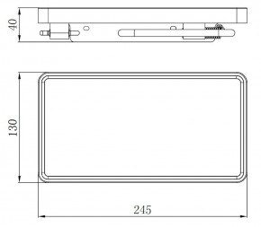 Evenes Ablagekonsole+Haken+WC-Papierhalter ERMIN Ablage Toilettenpapierhalter 