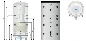 sofort lieferbar Express Hygiene-Schicht-Kombi-Puffer-Speicher SKS1W1000 Thermic